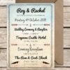 Seaside Wedding Invitations, Boho Seaside Theme, Personalised Invites With Envelopes, Eco Friendly, Oyster Catchers, Beach Birds, Fun
