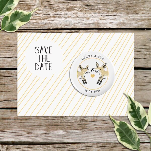 Fox Wedding Invitation, Personalised Rustic Wedding Invitations, Cute Foxes, Alternative Wedding Stationery, Luxury Invited With Envelopes - Image 2