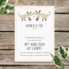 Fox Wedding Invitation, Personalised Rustic Wedding Invitations, Cute Foxes, Alternative Wedding Stationery, Luxury Invited With Envelopes