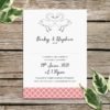 Swan Wedding Invitations, Cute Illustrated Invites, Rustic, Country Wedding, Classy, Luxury Wedding Stationery, Unique Modern Printed Design - Image 2