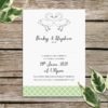 Swan Wedding Invitations, Cute Illustrated Invites, Rustic, Country Wedding, Classy, Luxury Wedding Stationery, Unique Modern Printed Design - Image 3