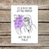 Labyrinth David Bowie Wedding Save the Date Cards, Personalised Luxury Wedding Stationery With Envelopes, Unique Save the Dates - Image 2